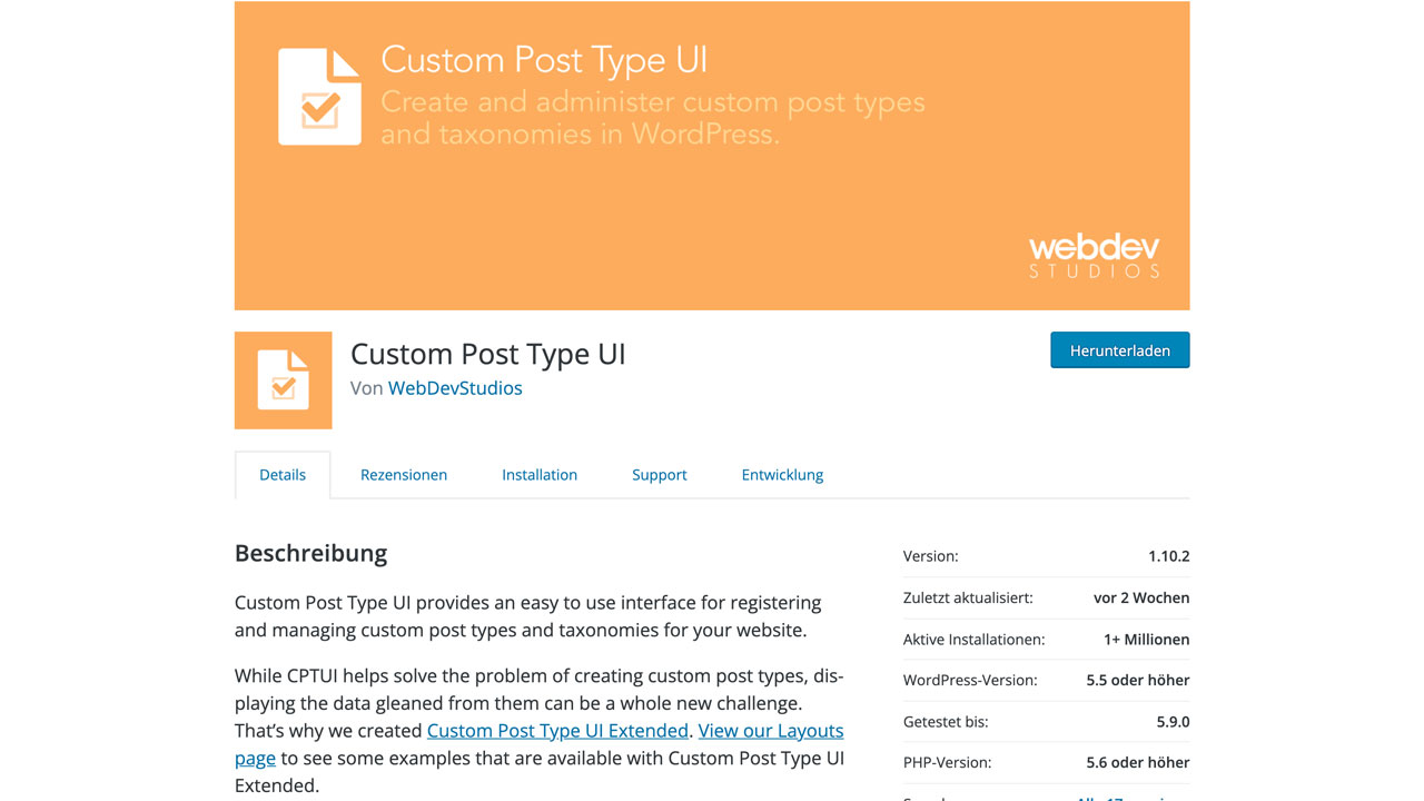 Custom Post Type UI